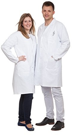 neoLab neolab 4  1142 laboratorium płaszcz damski, BW, klapa kołnierzem, 1/1 długości, Rozmiar 42 4-1142