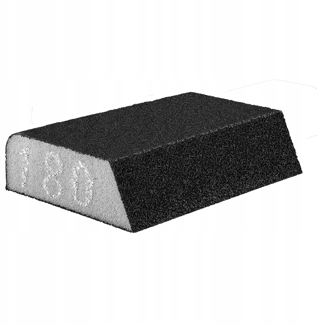 Gąbka ścierna 98 x 25 x 68 mm, K180, skośna
