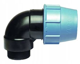 Kolano Skręcane Pe 32x3/4 Gwint Zewnętrzny Do Wody