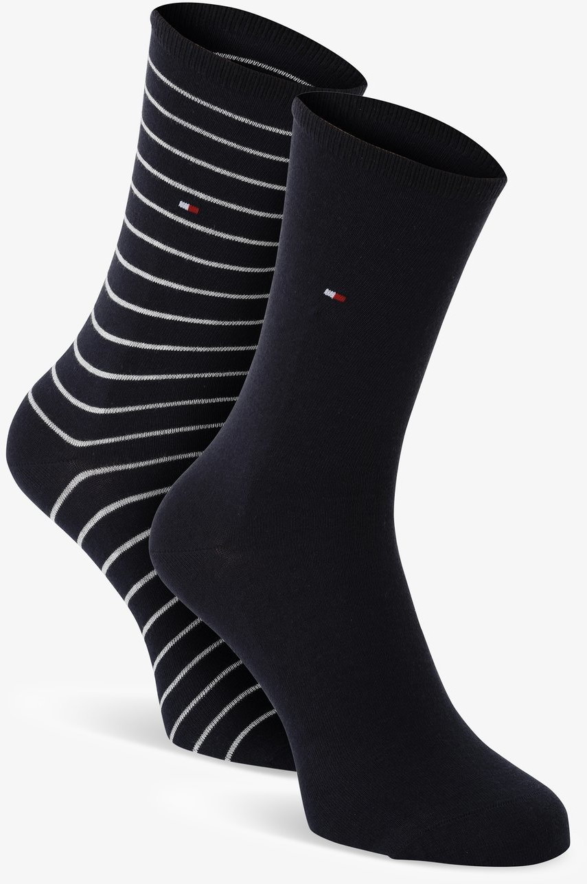 Tommy Hilfiger Skarpety damskie pakowane po 2 szt., niebieski