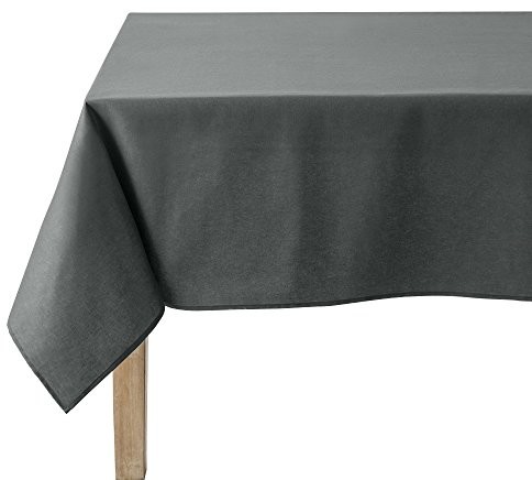 COUCKE obrus na stół prostokątny Uni antracyt, bawełna, 160x240 cm 3152192181696