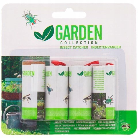 Pułapka Lep Na Muchy W Rolce Garden 4 Sztuki