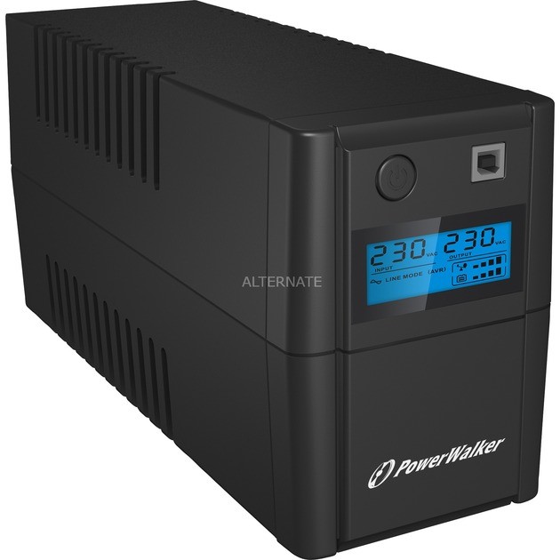 BlueWalker VI 650SE LCD/IEC zasilacz UPS Technologia line-interactive 650 VA 360 W 4 Gniazdo(a) sieciowe