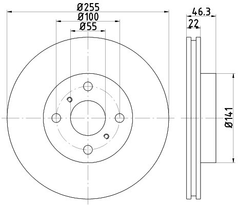 HELLA PAGID Tarcza hamulcowa PAGID 8DD355113-581