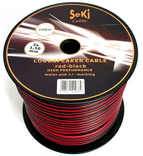 Seki Kabel głośnikowy 100 m  2 X 1,5 mm  100% CCA MIEDŹ; kabel audio 311658