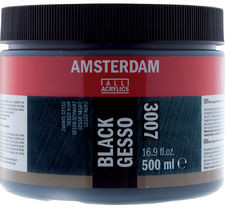 Zdjęcia - Kreatywność i rękodzieło Talens Amsterdam Gesso grunt akryl 500ml Black