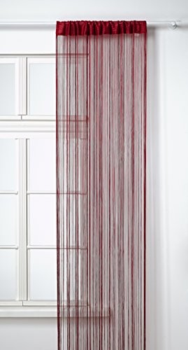 Homemaison Zasłona spaghetti, bordowy, 90 x 240 cm HM69807872