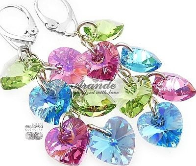 Arande SWAROVSKI piękny komplet SREBRO Serce CERTYFIKAT 6308132407