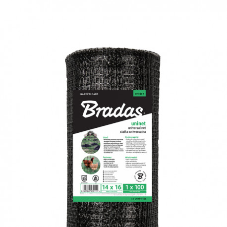 BRADAS Siatka uniwersalna UNINET 40g/m2 oczko 14x16mm 100m 2111 AS-UN4010100