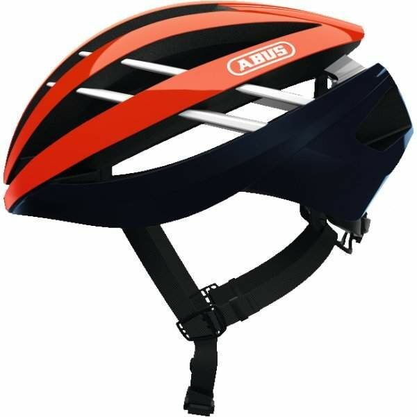 Abus Kask rowerowy aventor pomarańczowy czarny