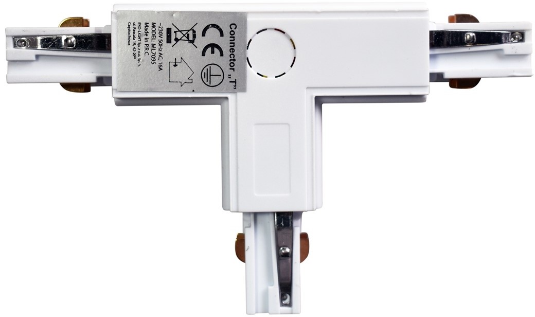 ECO-LIGHT Łącznik Lampy Track Light White 3 Circuit Typ T UR ML7095