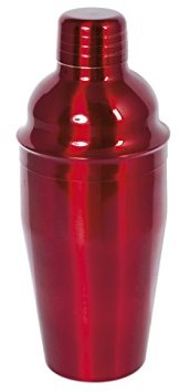 Ho-Me In Rombo H & H Cocktail shaker, czerwony/nierdzewna, 55 CL 8580500