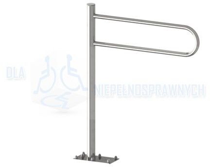 MAKOINSTAL Poręcz łukowa stała PTP 760s, dla niepełnosprawnych, przy WC PTP 760s