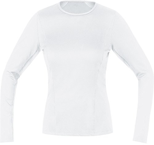 Gore Wear oddychająca damska koszulka z długim rękawem w obszarze granatowo-T-Shirt, Gore M Women Base Layer Long Sleeve,,,,, 100015, biały, 34 100015010002
