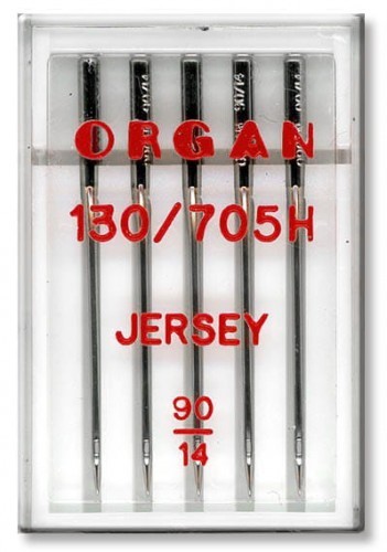 Organ Igły do maszyn półpłaskie Jersey grubość 90 5205090
