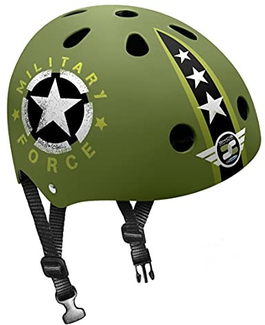 Stamp STAMP Kask narciarski z regulowanymi ustawieniami talii (ok 54 60 cm) SKIDS CONTROL Military