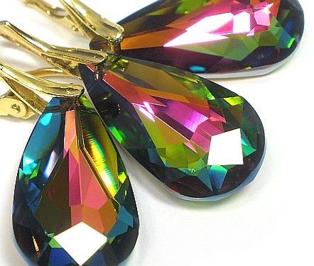 Arande kolczyki wisiorek KOLORY Swarovski ZŁOTE SREBRO 1888969443