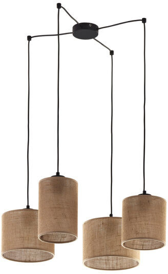 TK Lighting Lampa wisząca ekologiczna JUTA E27 szer. 85cm brązowy TK6585