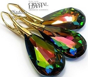Arande SWAROVSKI komplet+łańcuszek kolory ZŁOTE SREBRO 1405810064