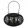Clayre & Eef Lampion Boho Bambusowy Czarny E Clayre & Eef 6RO0582