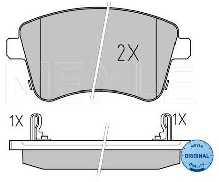 Wulf Gaertner Autoparts Zestaw klocków hamulcowych, hamulce tarczowe Wulf Gaertner Autoparts 025 251 8419/W