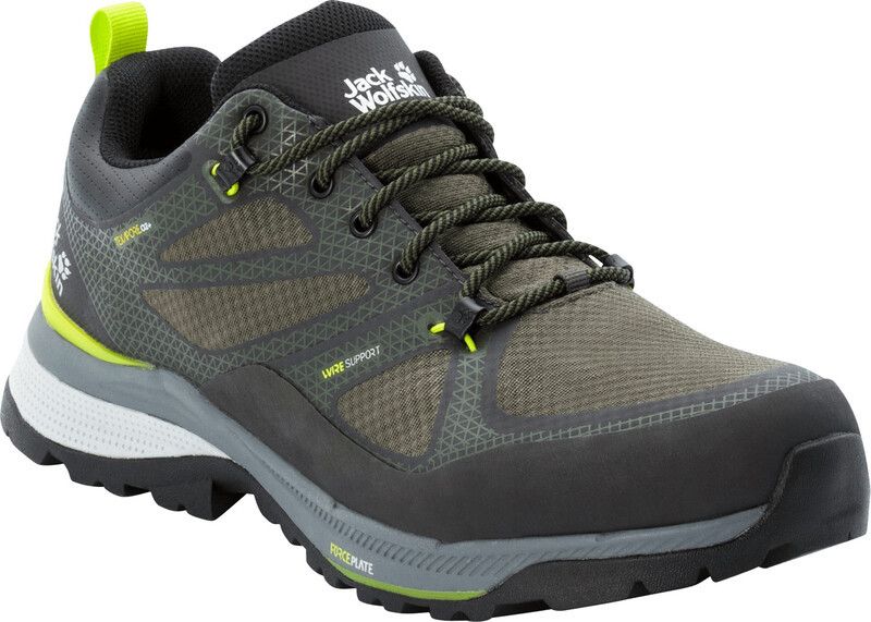 Jack Wolfskin Force Striker Texapore Buty Mężczyźni, szary/oliwkowy UK 9 | EU 43 2022 Buty turystyczne 4038841-4175-090