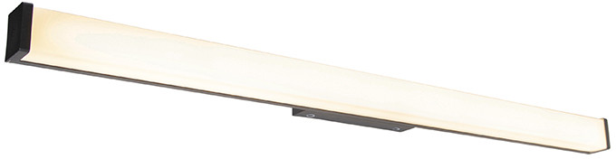 QAZQA Nowoczesny kinkiet łazienkowy czarny 92 cm IP44 - Cascada