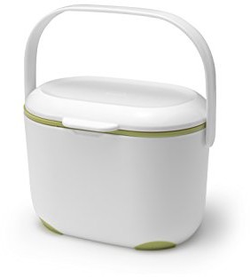 Addis kompostownik kuchenny mały, 2,5 l, biało-zielony, biało-szary 515465