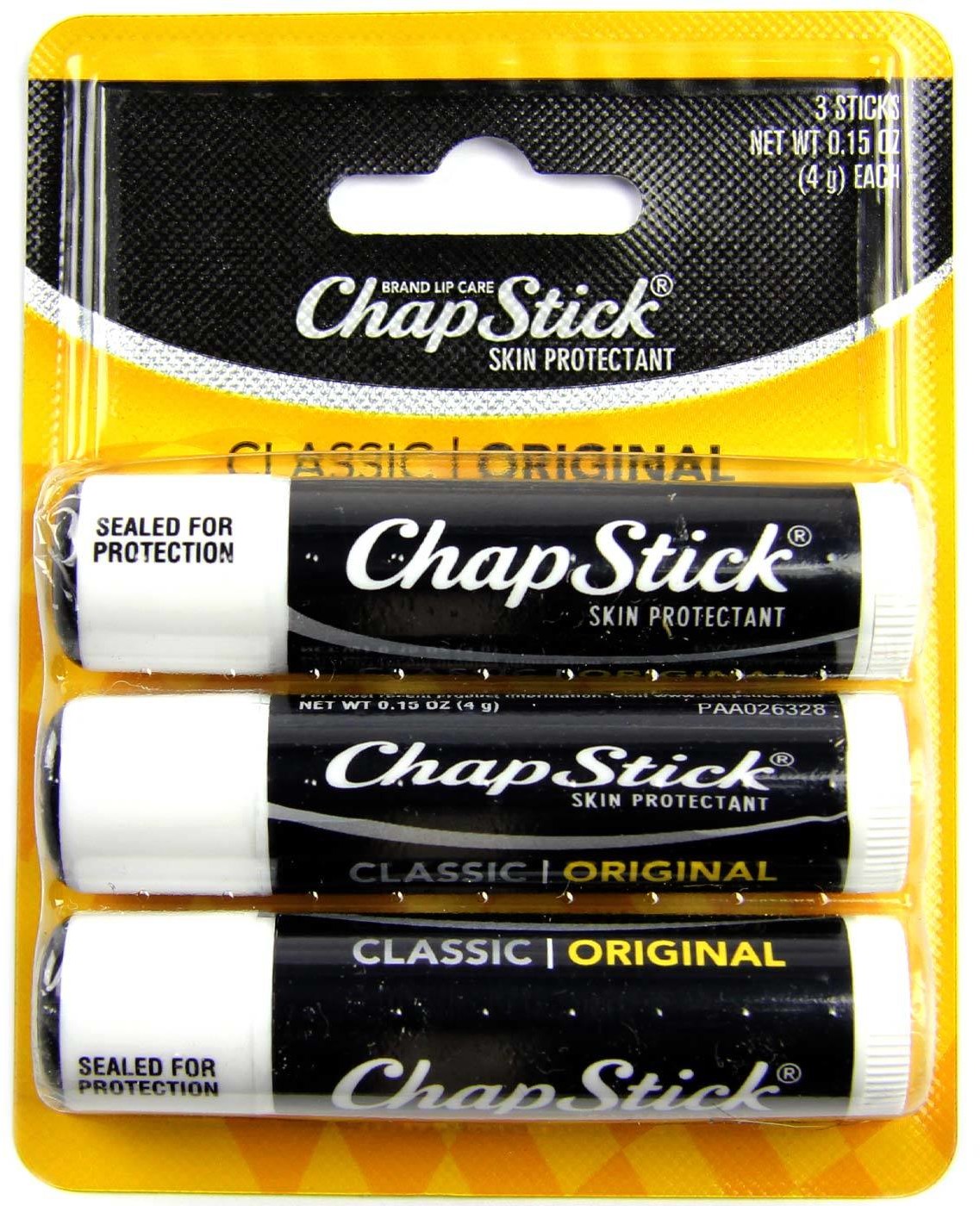 ChapStick Balsam Classic Original 3PK Blister
