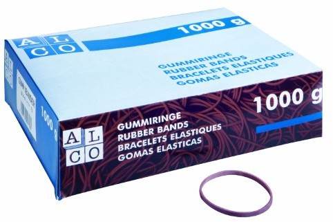 Unbekannt Diverse 746 Alco  pierścienie z gumy  85 MM, 1 kilogramm, czerwony 746