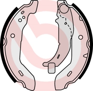 BREMBO Zestaw szczęk hamulcowych S 50 503