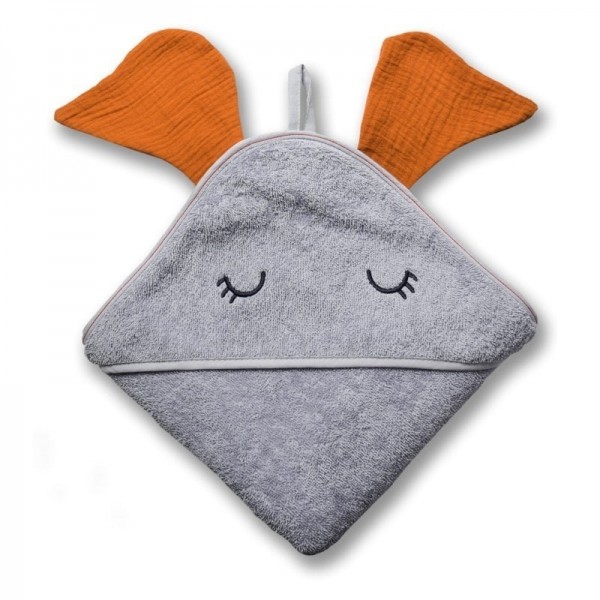 Hi Little One Hi Little One - Hi Little One  -  Ręcznik z Kapturem 100 x 100 Elephant Hooded Bath Towel Pumpkin