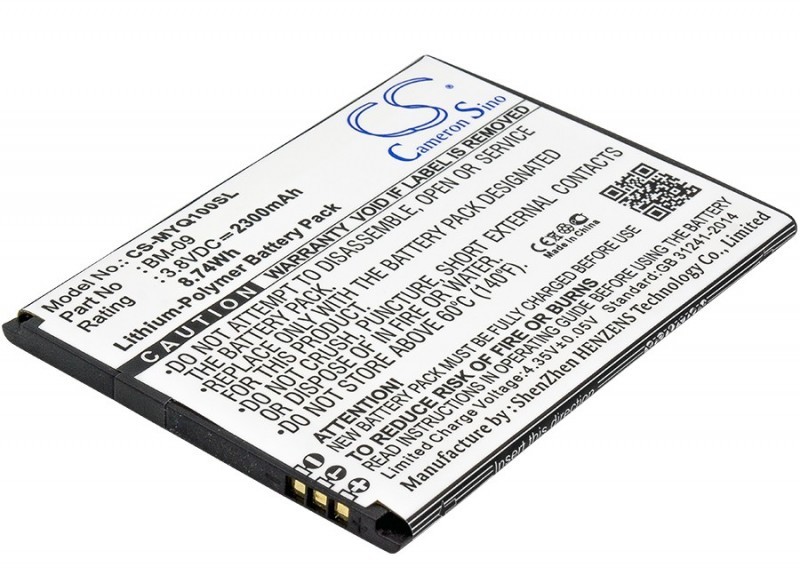 Zdjęcia - Bateria do telefonu CameronSino myPhone Q-smart Premium / BM-09 2300mAh 8.74Wh Li-Polymer 3.8V (Cameron Si 