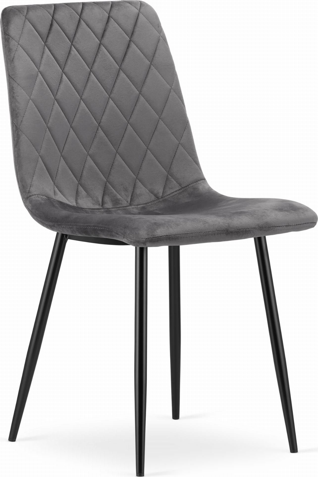 LEOBERT Krzesło TURIN ciemny szary aksamit x 4 model_3502_4-TURIN-AMPY03