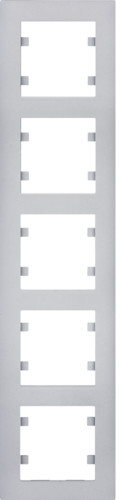 Hager Lumina Intense Ramka 5-krotna srebrna WL5652