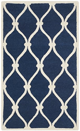 Safavieh cam710 m Hugo tekstura dywan, wełna, granatowy (marynarski)/kość słoniowa CAM710M-3