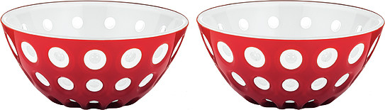 Guzzini Miseczki na przekąski Le Murrine 12,5 cm czerwono-białe 2 szt. 279412147