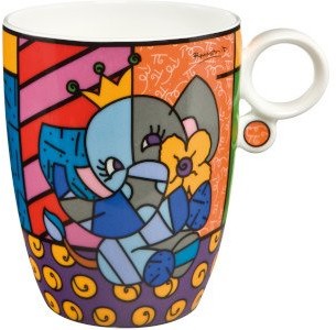 Goebel Kubek porcelanowy Spring Elephant Romero Britto 66-452-25-1