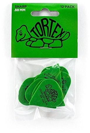 Jim Dunlop tortex Sharp 412 0,88 MM zielony 12 sztuk 23412088012