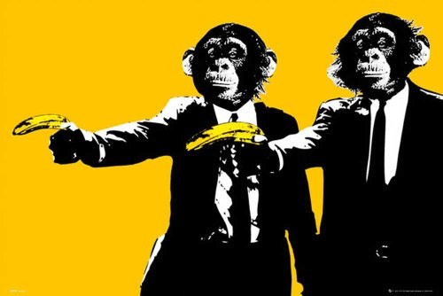 Empire Interactive Plakat The chimp Parodia Pulp Fiction z akcesoria 621917