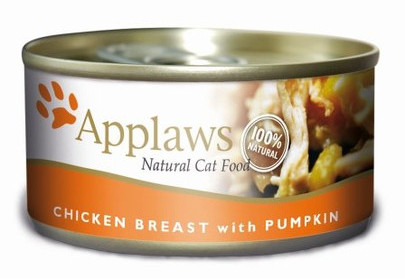 Applaws Cat Tin Chicken Breast with Pumpkin 12x(6x156g) mokra karma dla kota Pierś z kurczaka z dynią