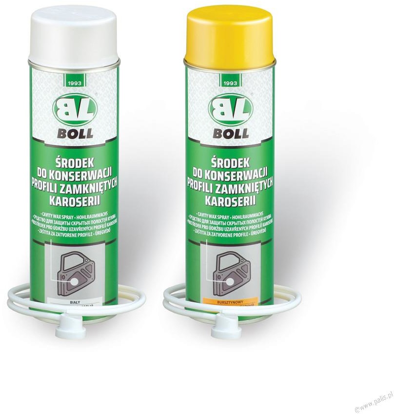 BOLL 0010102 ŚRODEK DO KONSERWACJI PROFILI ZAMKNIĘTYCH KAROSERII SPRAY KOLOR BIAŁY 500ml 0010102