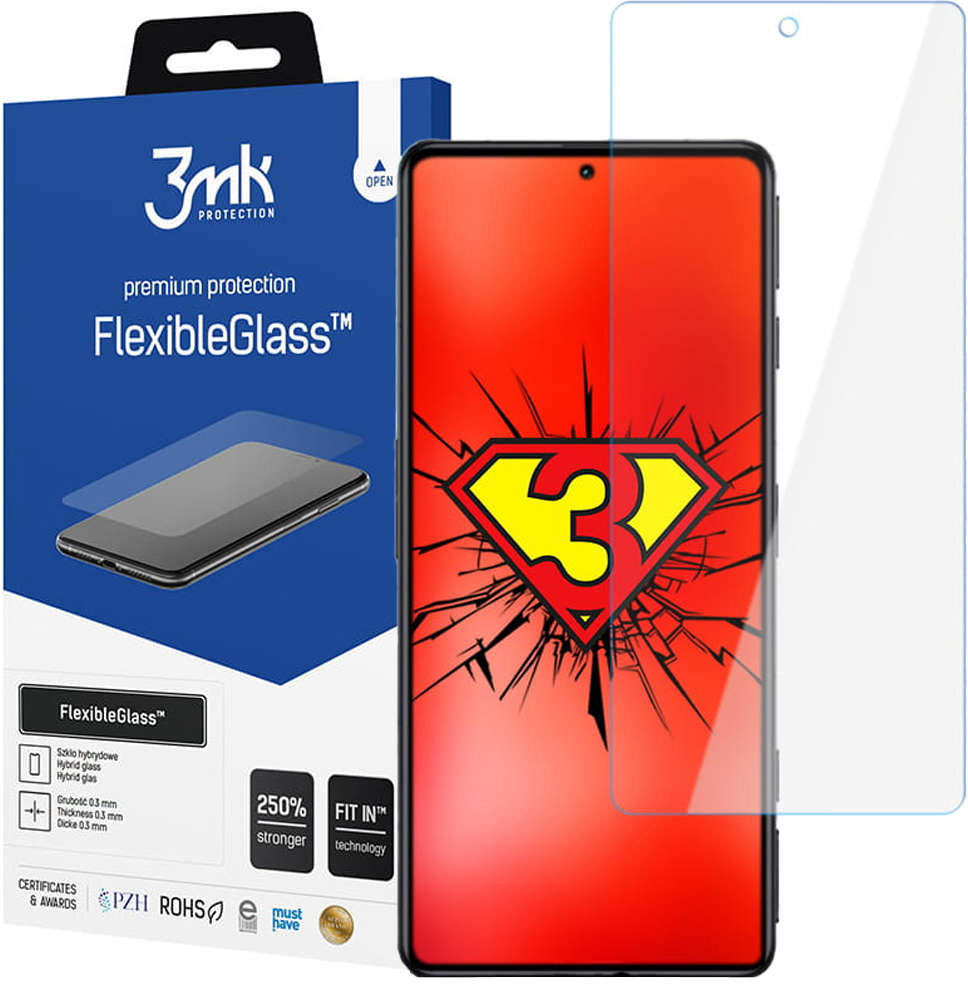 3MK Szkło hybrydowe ochronne Flexible Glass 7H do Xiaomi Poco F4 GT Redmi K50 GE 13871X10