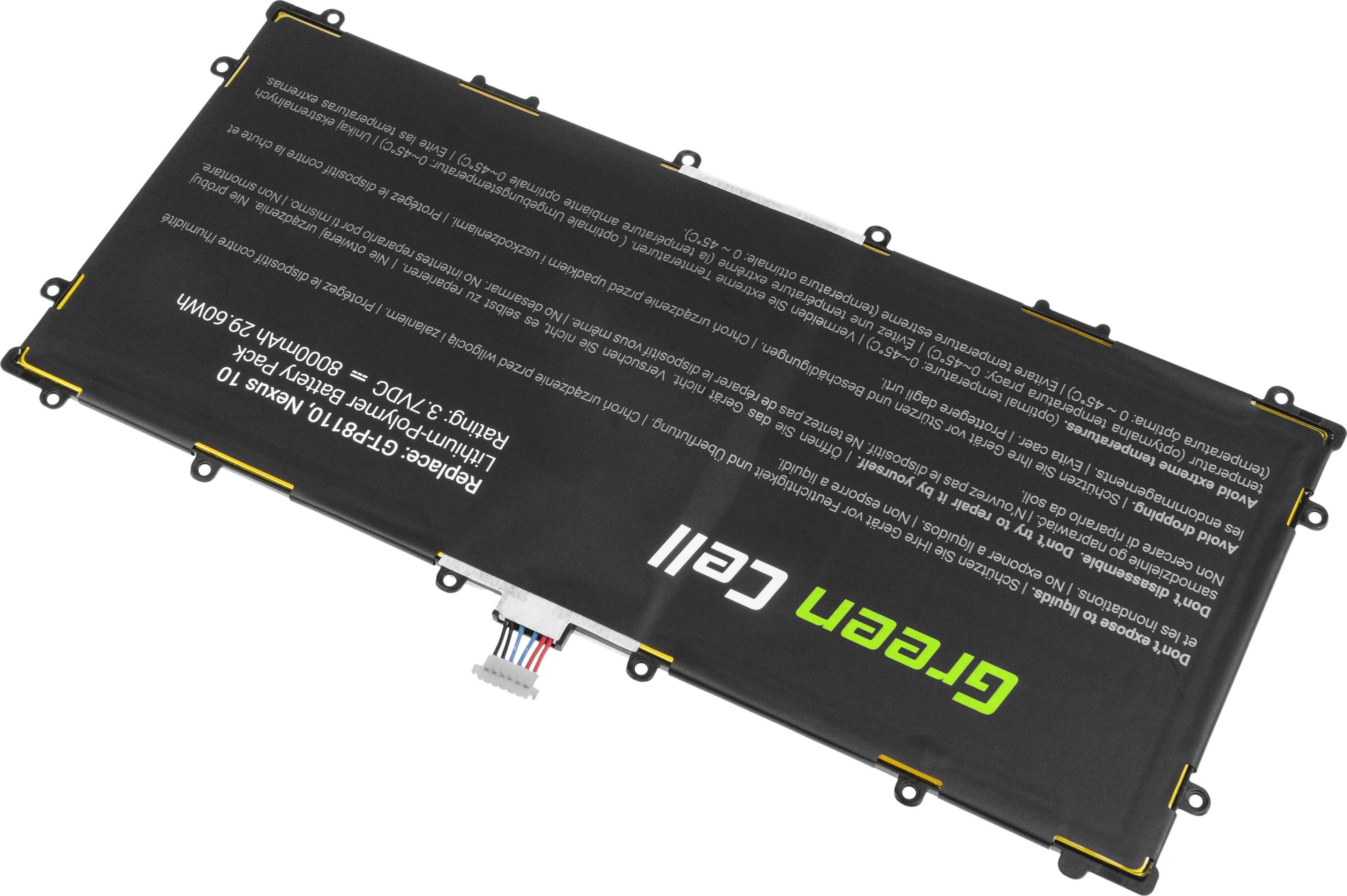 Samsung Green Cell Green Cell Bateria Green Cell SP3496A8H 1S2P do Google Nexus 10 P8110