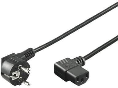 PremiumCord przewód sieciowy 230V do komputera 3 m 90°