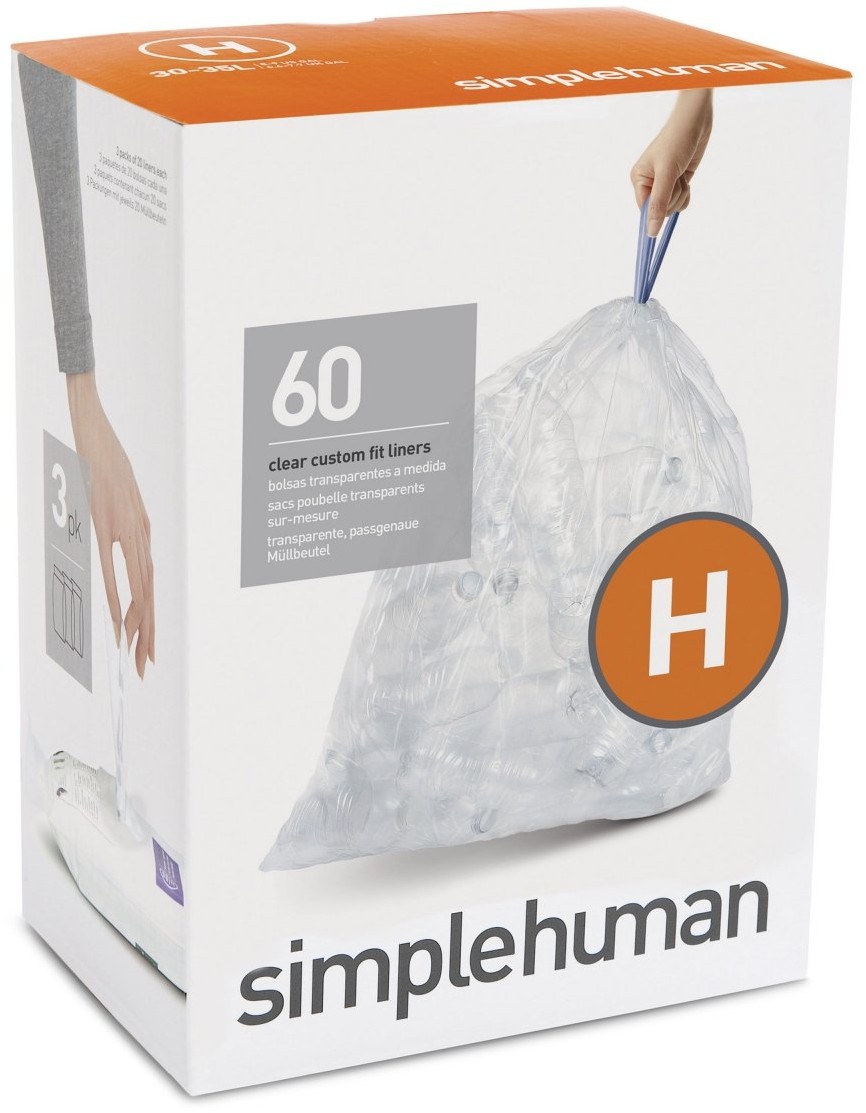 Simplehuman Worki na śmieci 3 x 20 szt rozm H 30-35L cw0286
