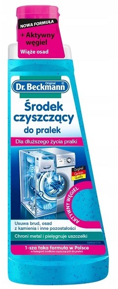 dr beckmann Dr Beckmann Środek czyszczący z aktywnym węglem do pralek 250 ml NN-HDR-XP25-001