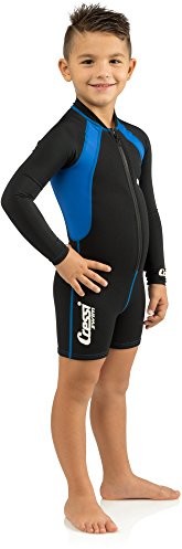 Cressi unisex Baby Kids Wetsuit Long sleves dziecięcy Shorty neopren kombinezon Ultra Stretch, niebieski WDG001501