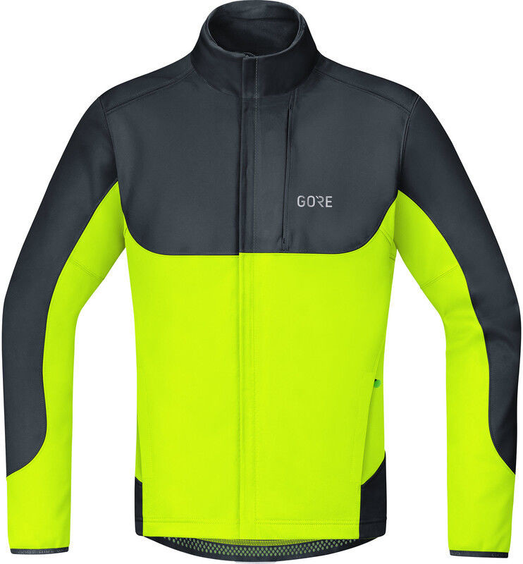 Gore wear WEAR C5 Windstopper Thermo Trail kurtka Mężczyźni, black/neon yellow M 2020 Kurtki przeciwwiatrowe