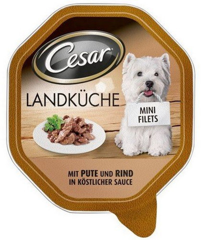 Cesar z indykiem i wołowiną w sosie 150g 20+8 GRATIS